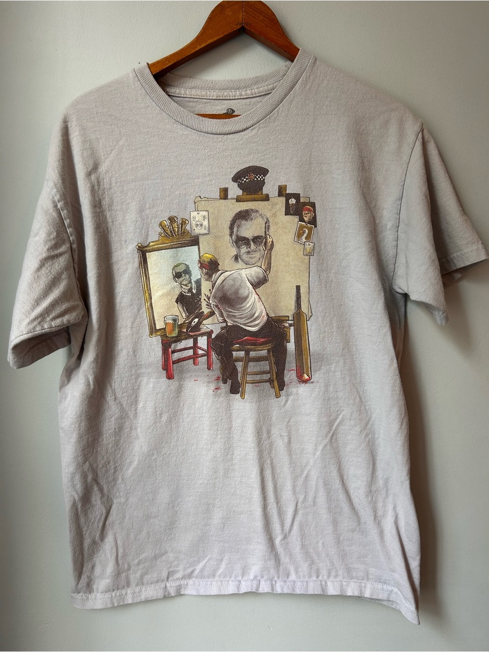 "Triple Cornetto Portrait" Parody Mashup Medium Shirt Teefury